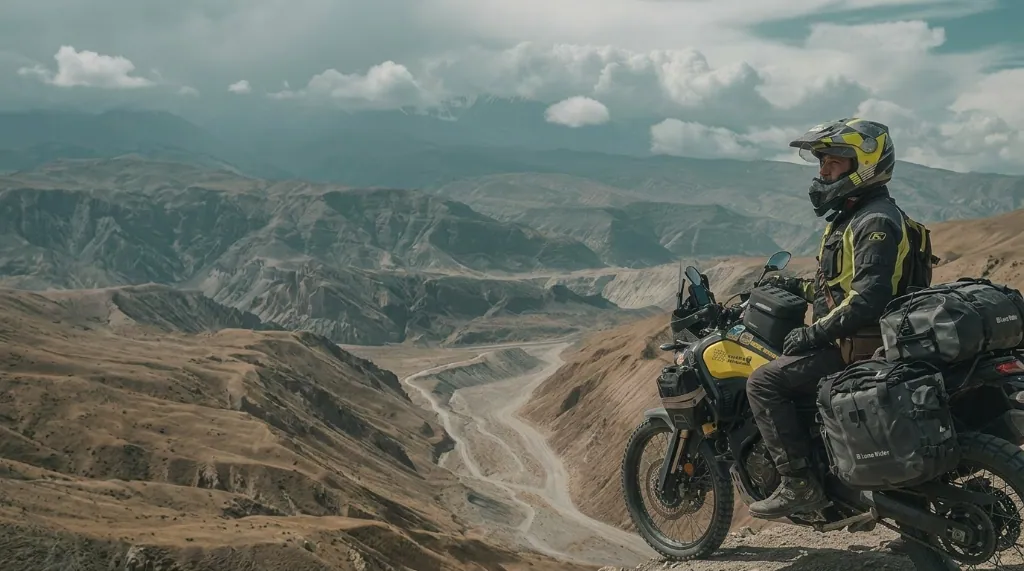 Motoviajero Gustavo Correa viajando por rutas off-road alrededor del mundo