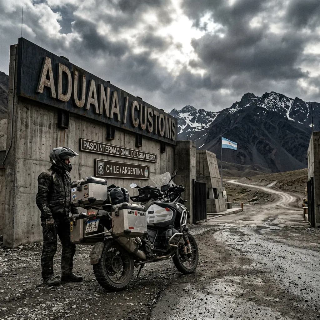 CÓMO CRUZAR UNA FRONTERA EN MOTO PASO A PASO →