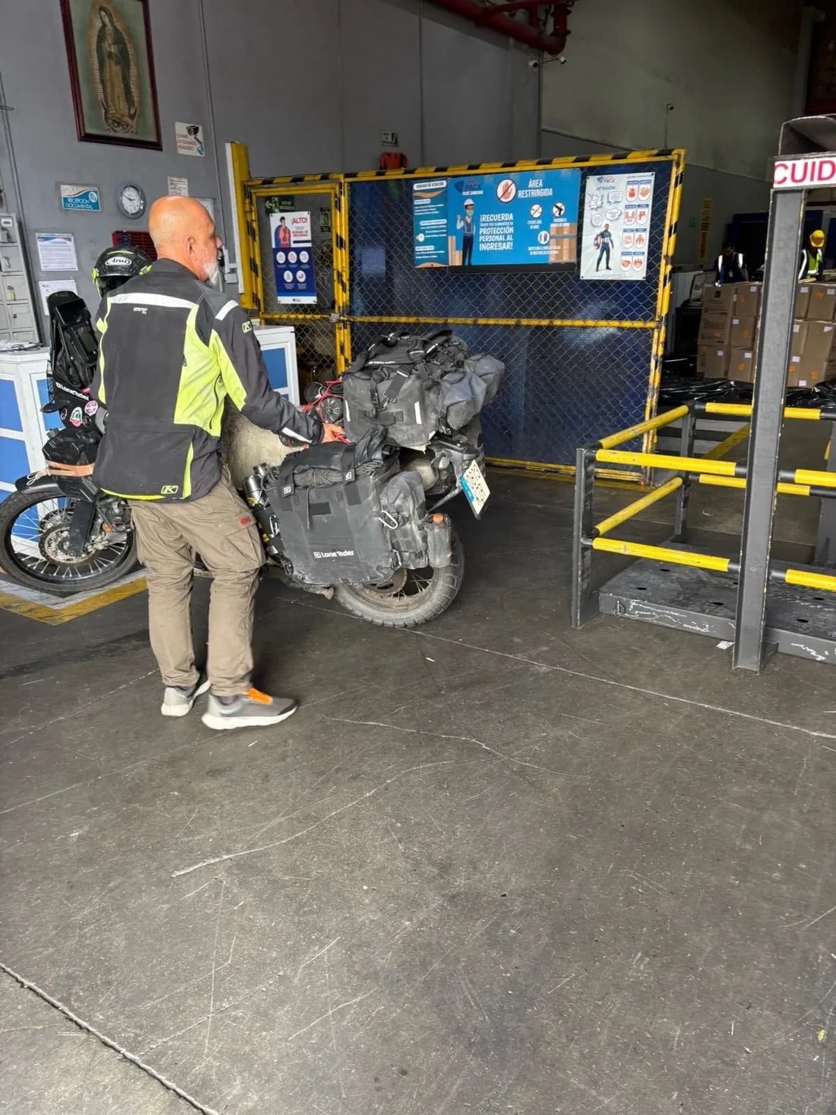 Logistics preparation for international motorcycle shipment