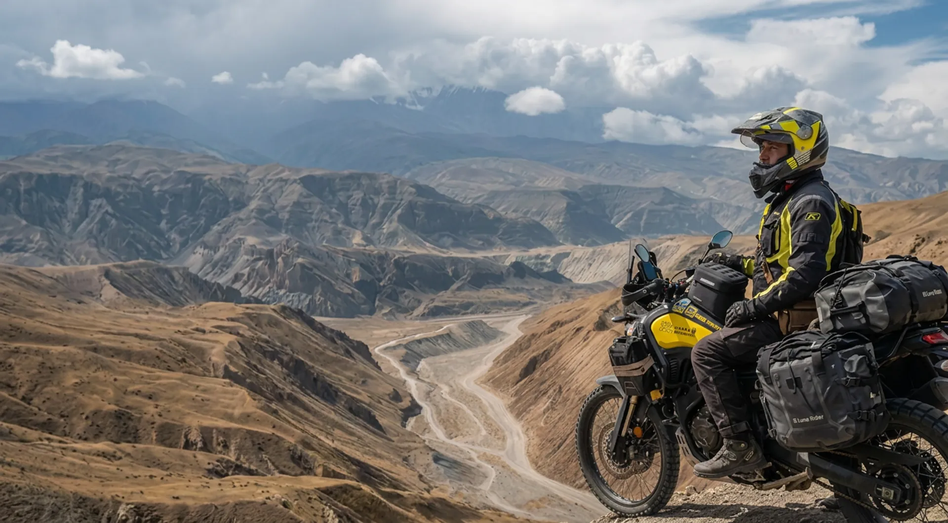 Motoviajero Gustavo Correa viajando por rutas off-road alrededor del mundo