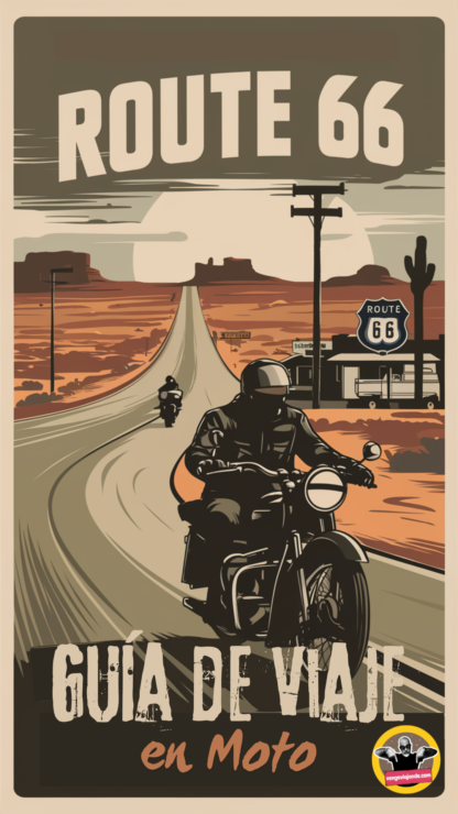 Guía de viaje en moto por la ruta 66.