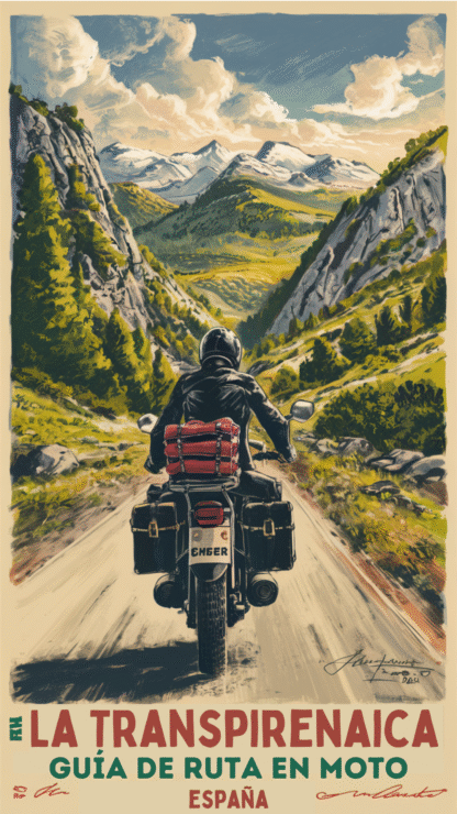 guía Transpirenaica en moto